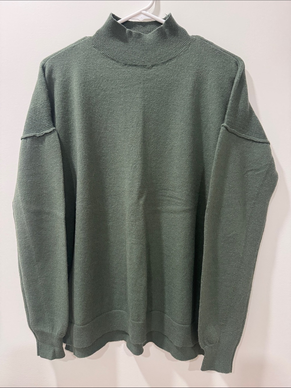 Staccato Women's Turtleneck Sweater in Olive Green